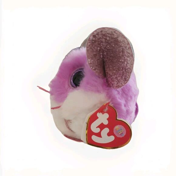 Ty Puffies COLBY the Purple Mouse 3.5" Beanbag Plush Stuffed Toy - Picture 3 of 7